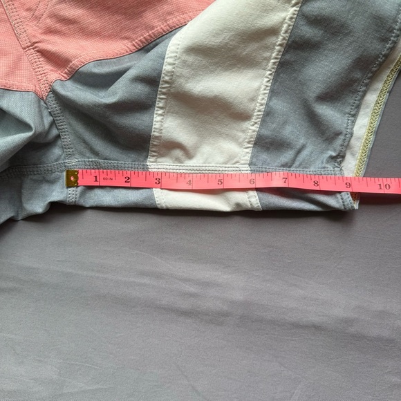 Vans shorts mens 36 striped swim trunks grey white & pink - Picture 12 of 12